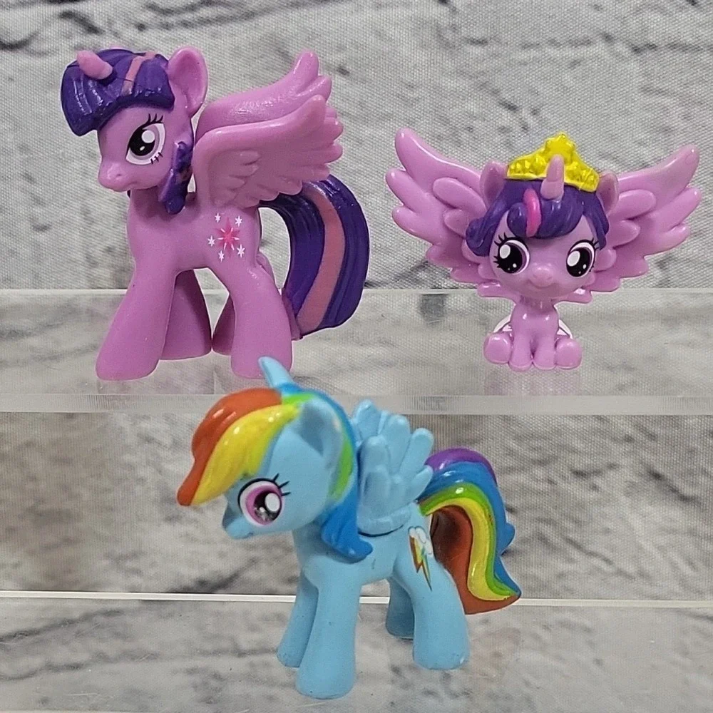My Little Pony MLP Assorted Mini Figures Lot Of 10‎ Apple Jack Twilight Dash